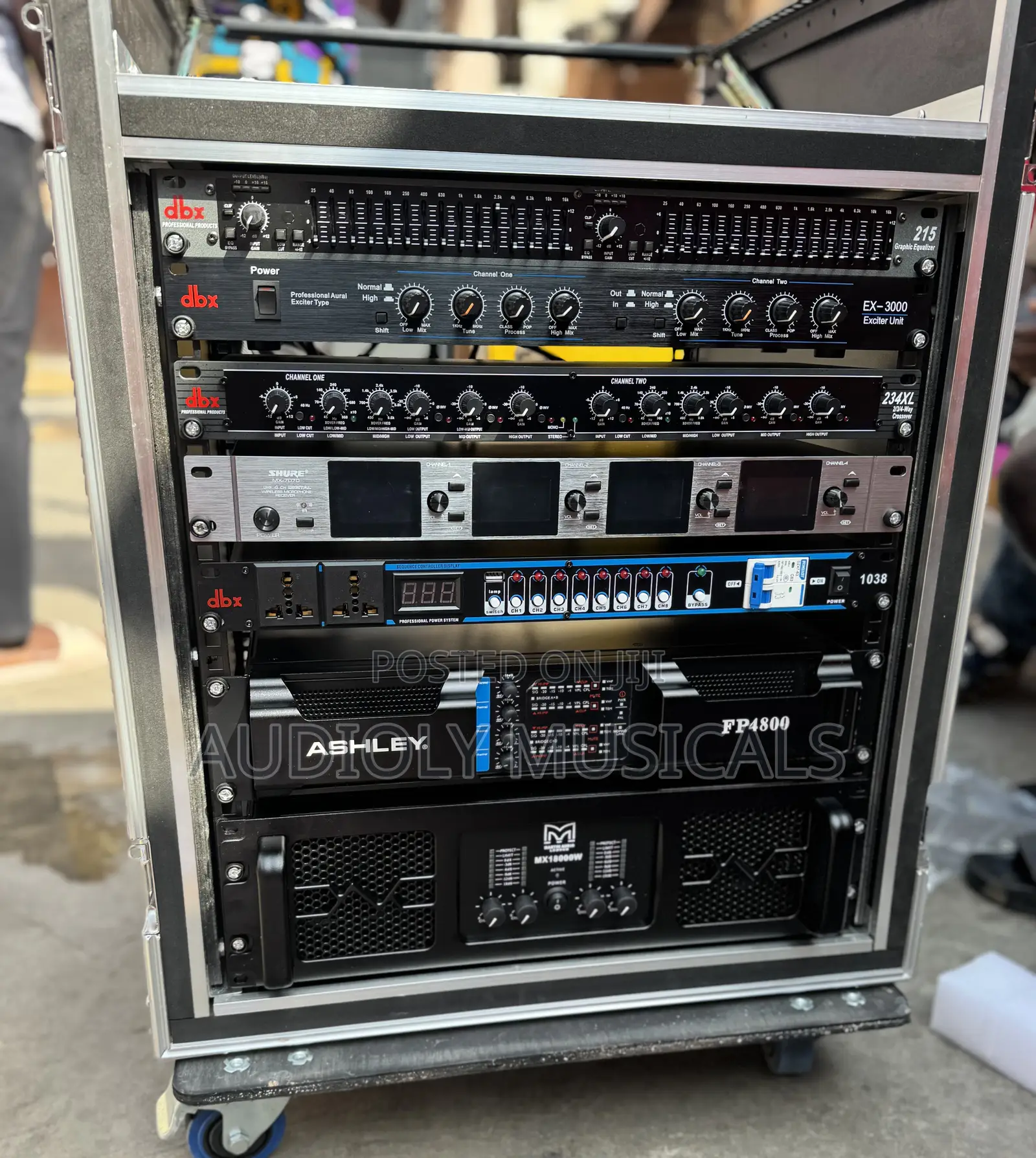 Full Set of RCF Bass and Jac Line Arrays 12- Inches and Rack