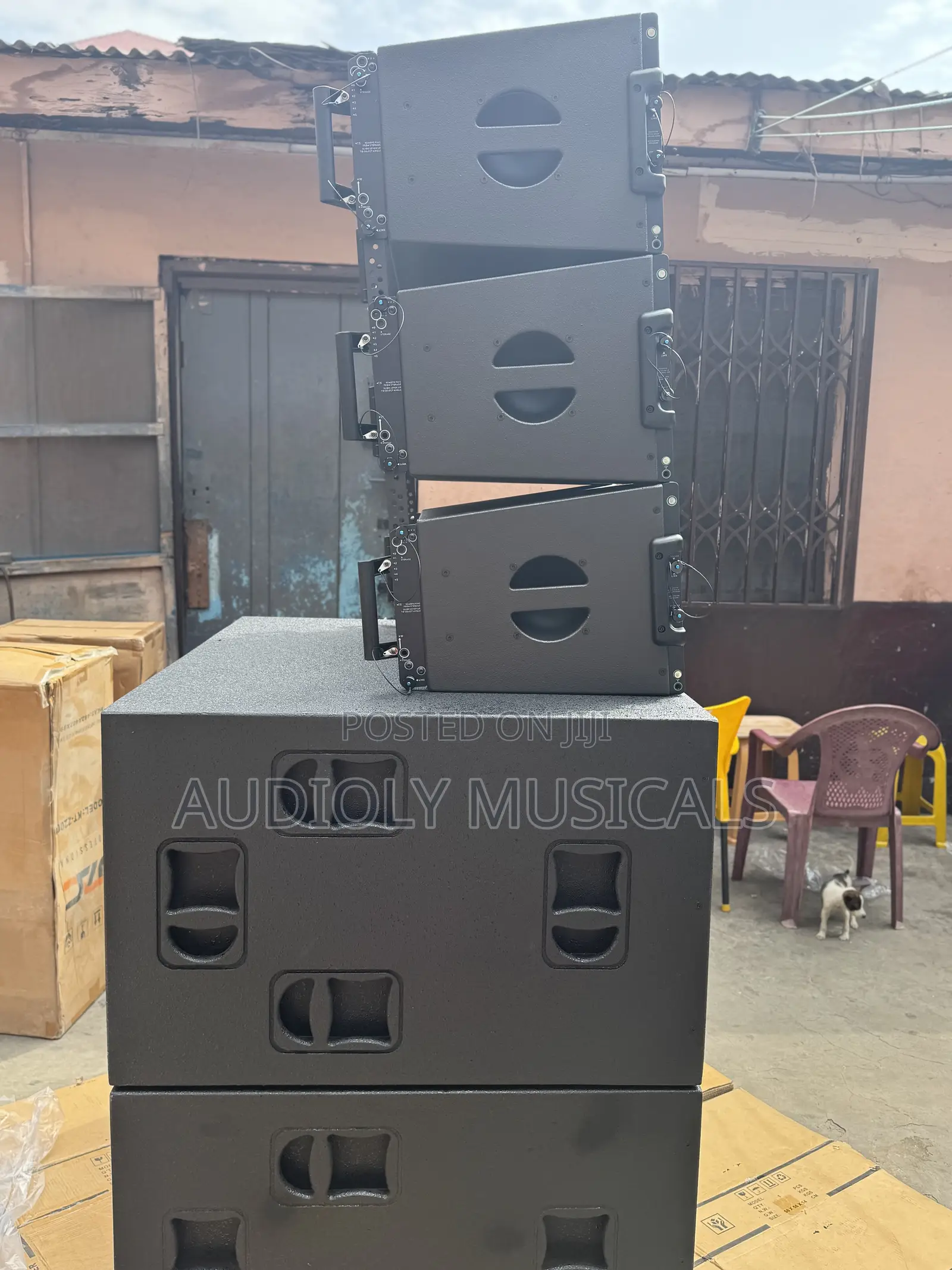 Full Set of RCF Bass and Jac Line Arrays 12- Inches and Rack