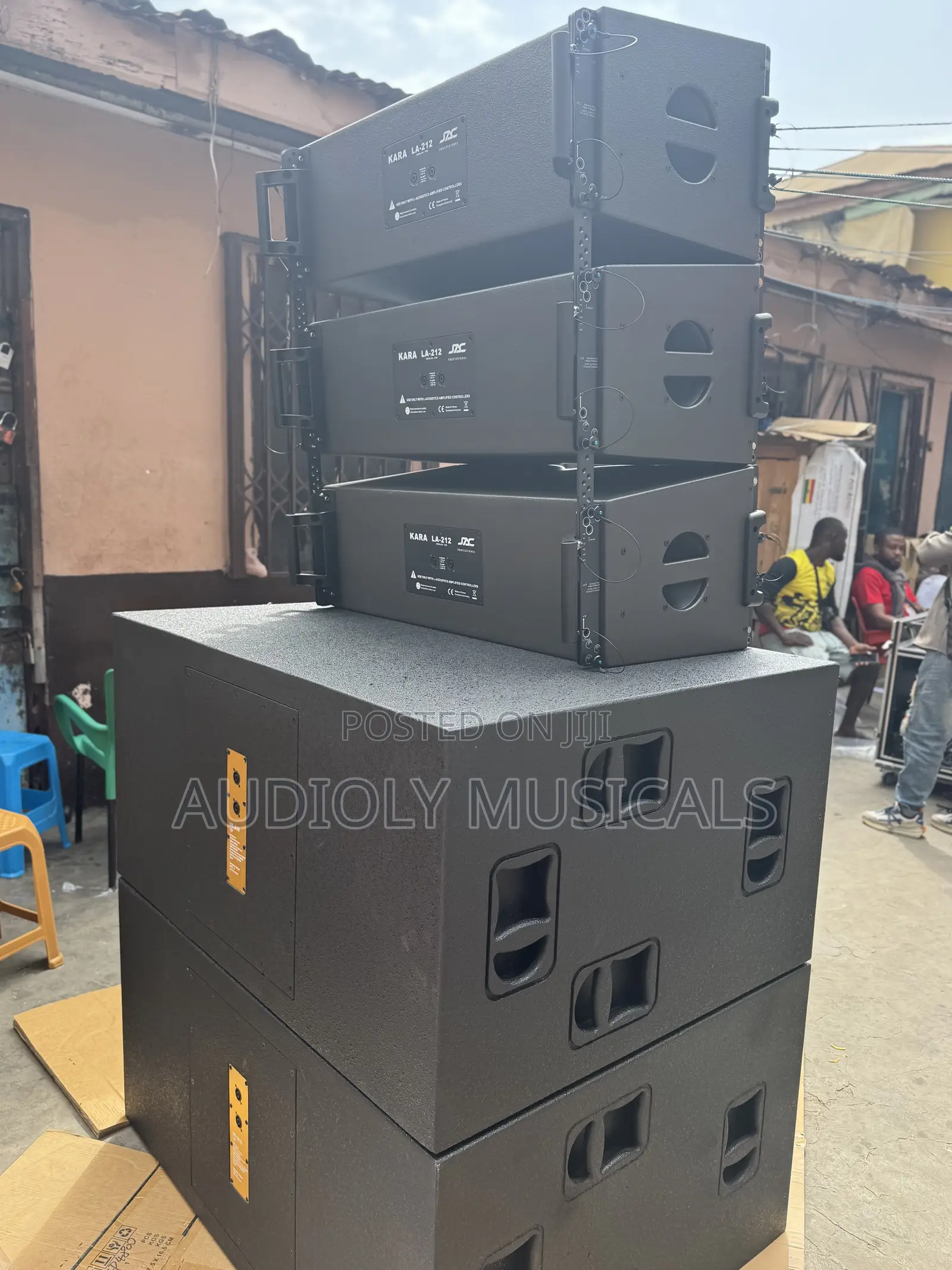 Full Set of RCF Bass and Jac Line Arrays 12- Inches and Rack