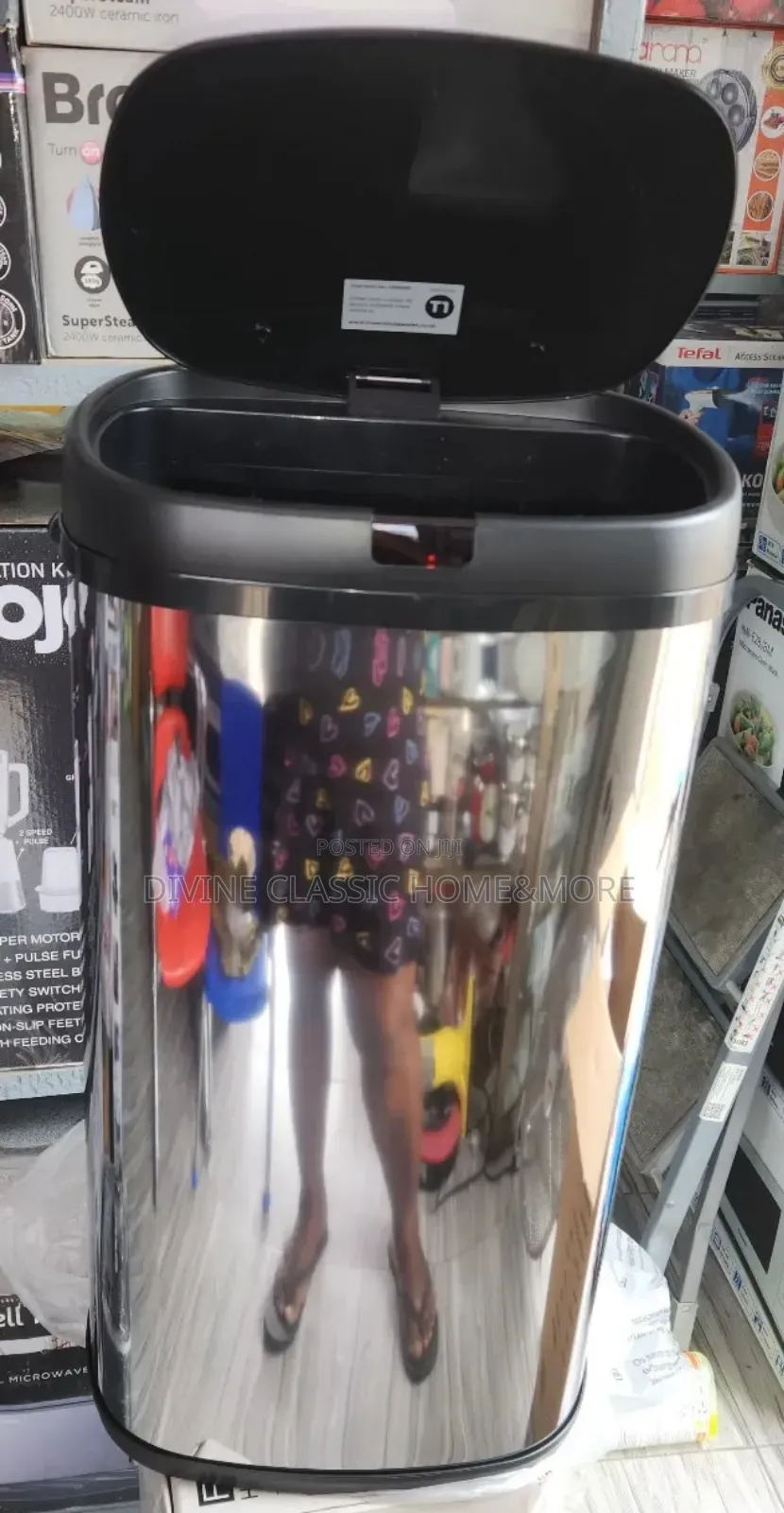 Tower 42lit Motion Sensor Bin