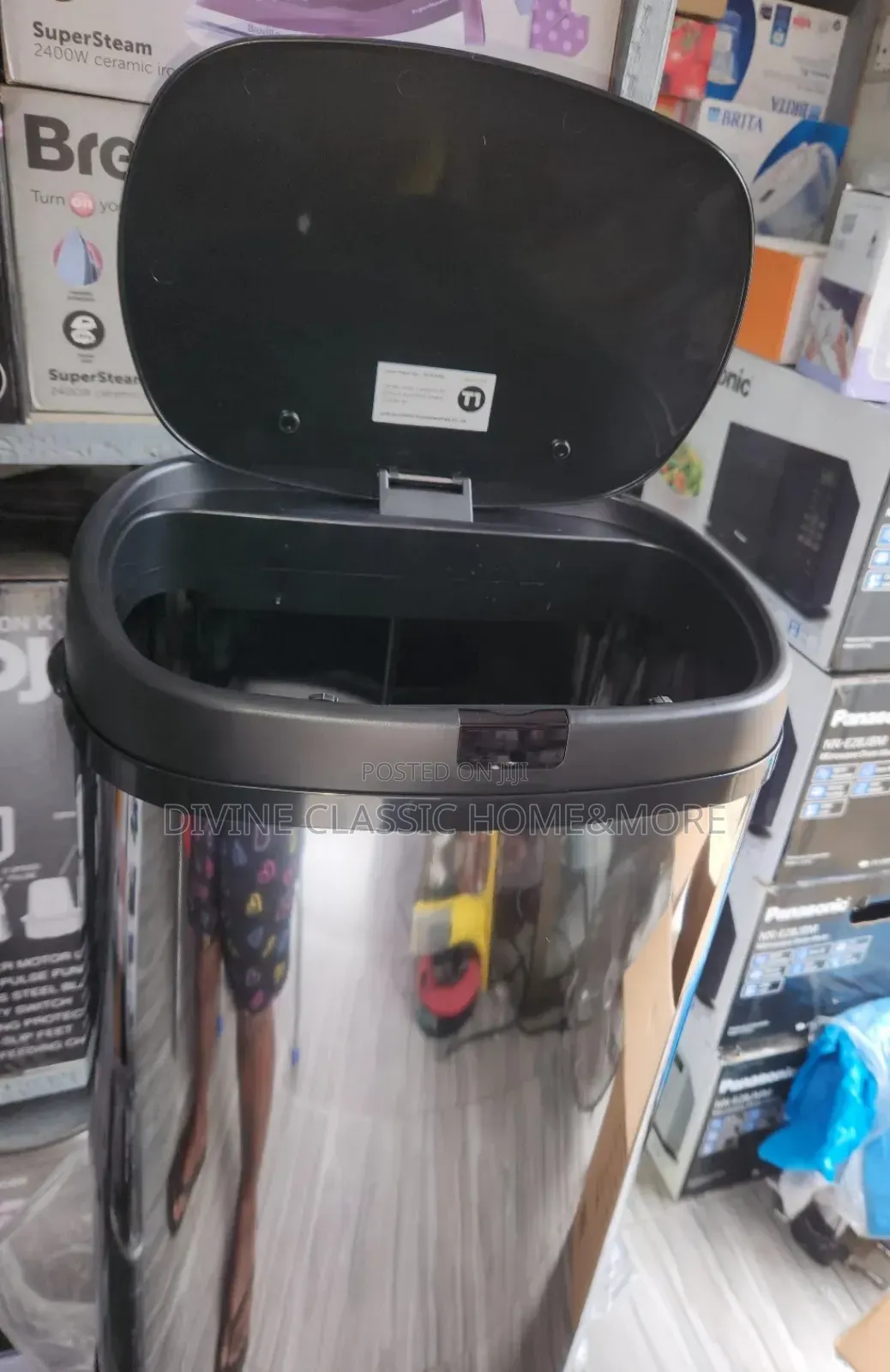 Tower 42lit Motion Sensor Bin