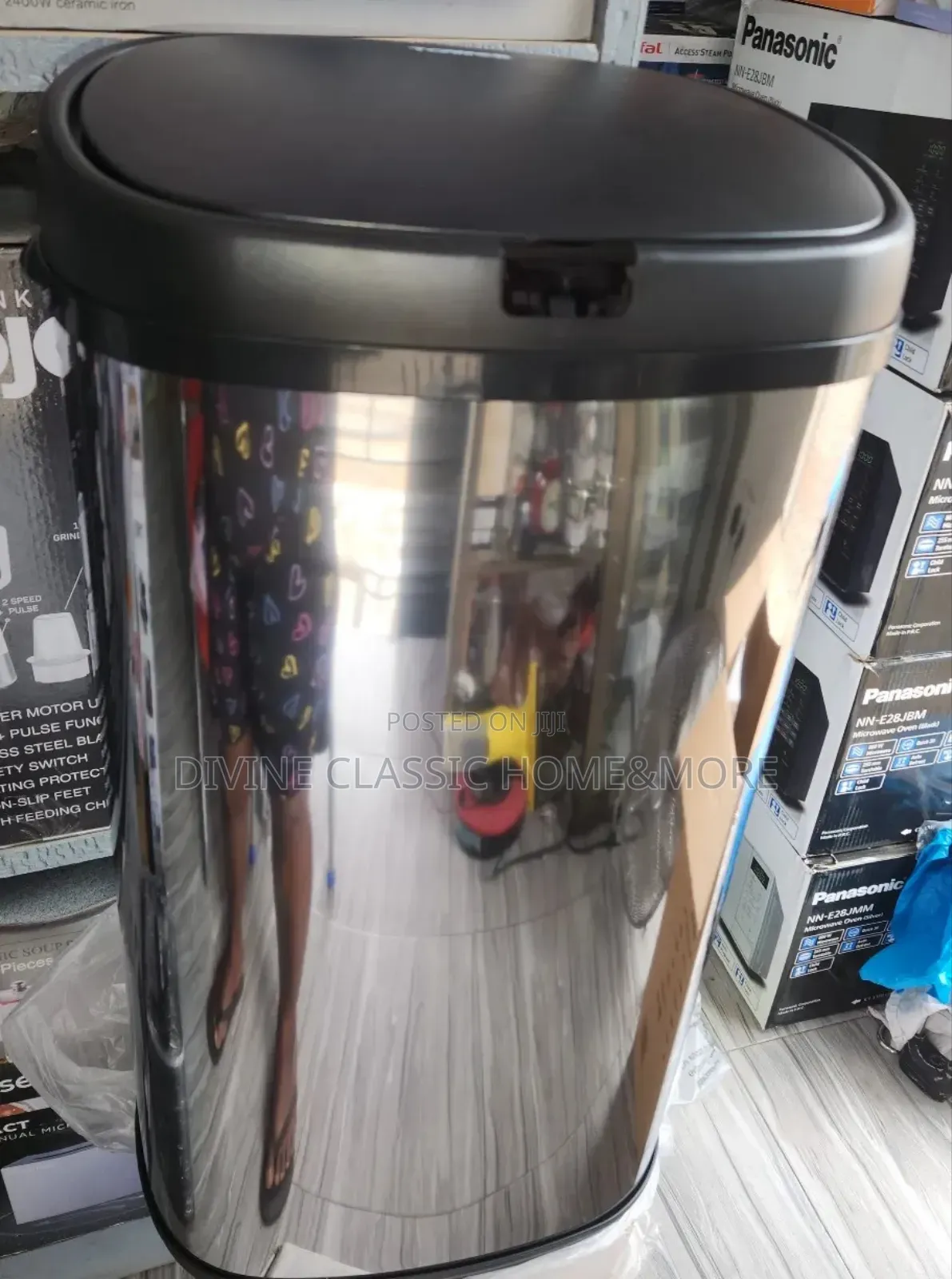Tower 42lit Motion Sensor Bin