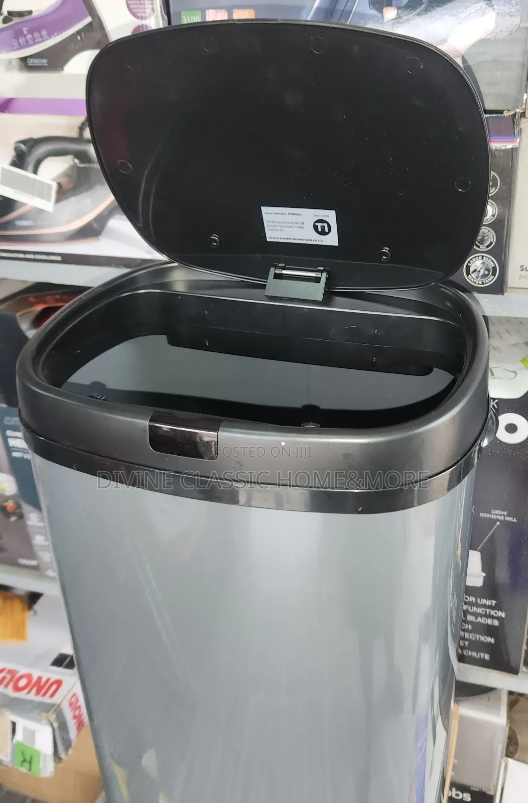 Tower 42lit Motion Sensor Bin