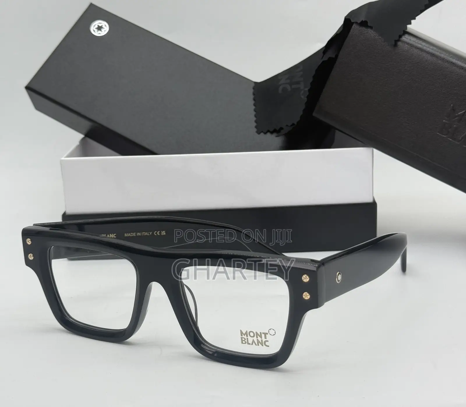 Mont Blanc Square Glasses for Men - 6 Images