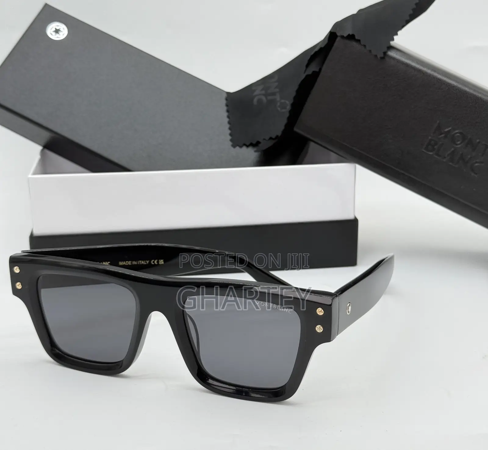 Mont Blanc Square Glasses for Men - 6 Images