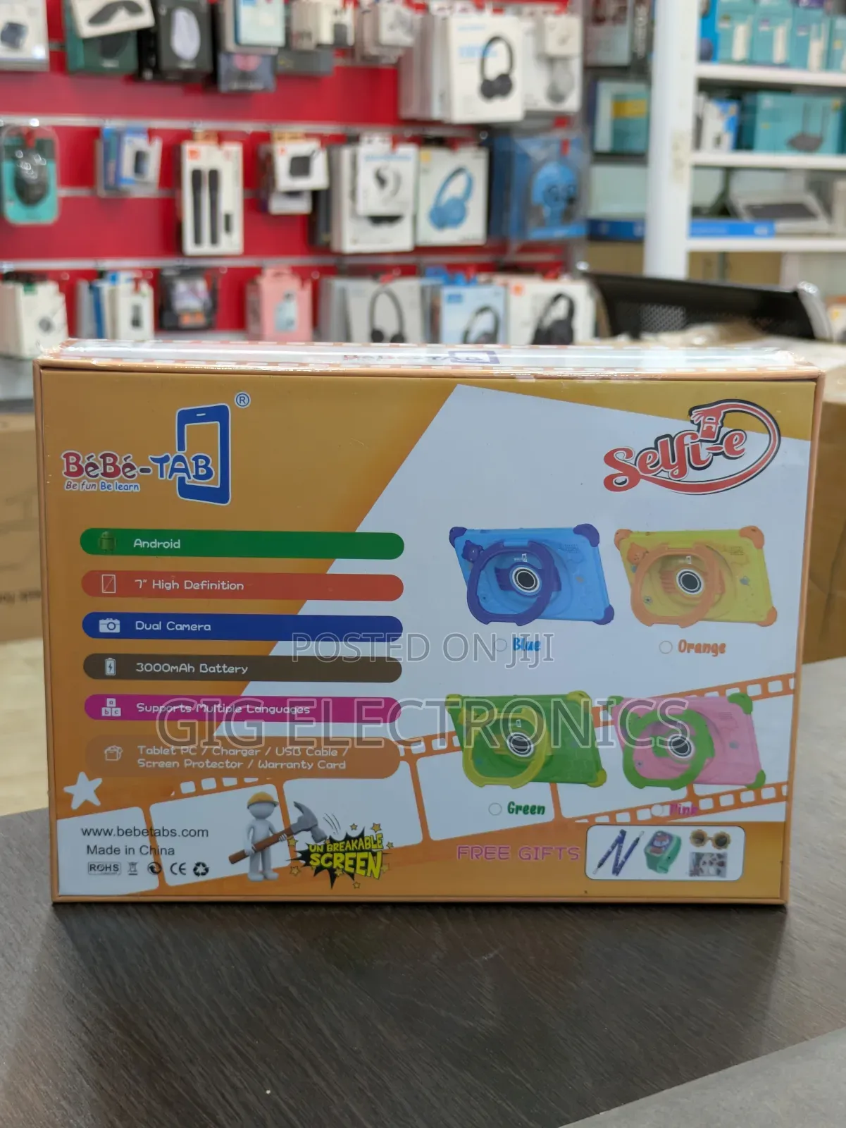 Bebe Kids Tablet Selfie Time 4gb + 128gb