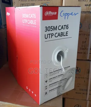 Dahua Cat6 Full Copper Cable 305m Utp Pfm920i-6un-C 1000ft
