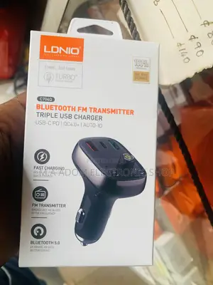Ldnio Car Bluetooth Fm Transmitter With Triple Usb Type C