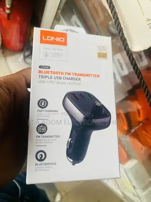 Ldnio Car Bluetooth Fm Transmitter With Triple Usb Type C