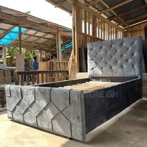 1-1/2 Gray Bedframe Very Durable// Luxurious And Durable