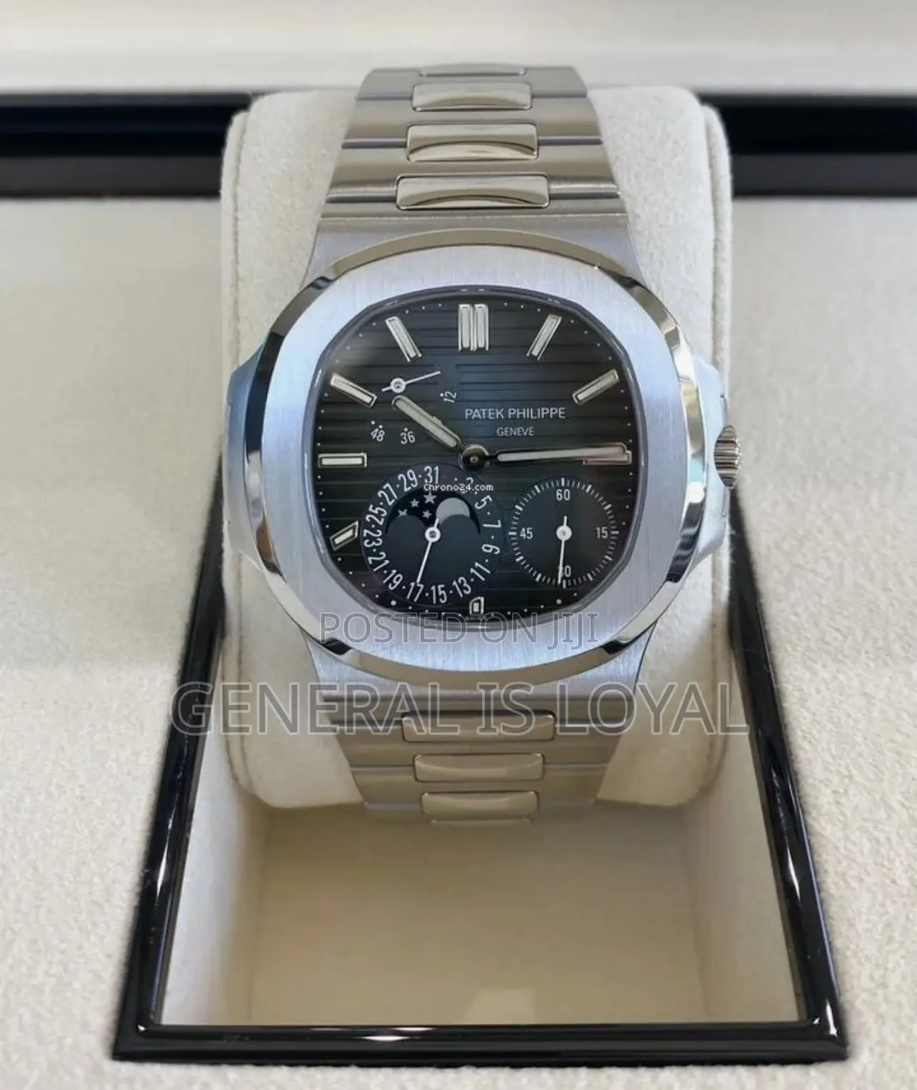 Patek Philippe Nautilus Blue Dial Moon Men Watch