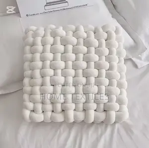 Photo - Off White Crystal Throw Pillow