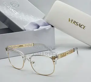 Photo - Versace Plain Glasses - Luxury Designer Plain Glasses.