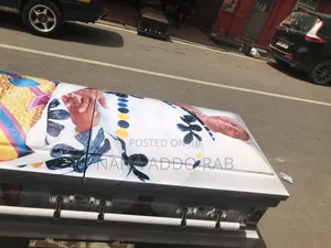 Casket Wrapping , Casket Customization Both Image on Coffin