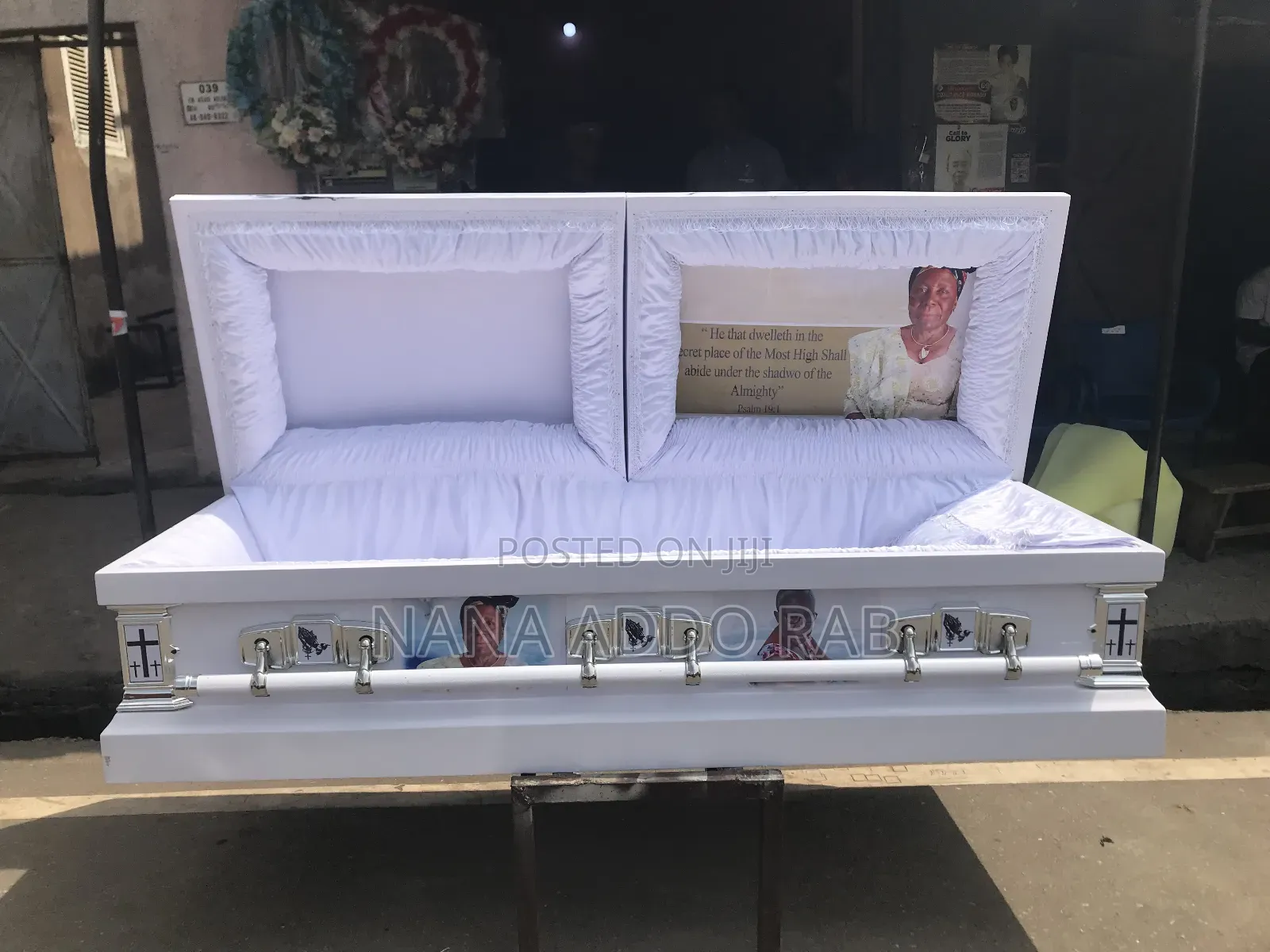 Casket Wrapping , Casket Customization Both Image on Coffin