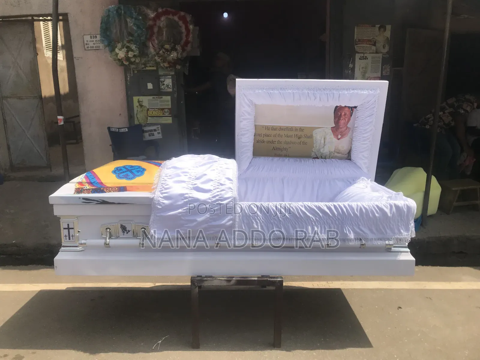 Casket Wrapping , Casket Customization Both Image on Coffin