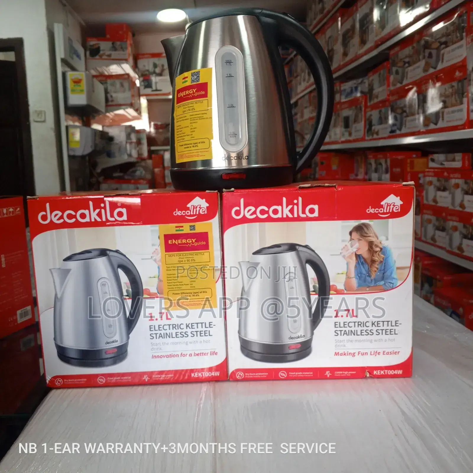 Astonishing 1.7l Decakila Kettle