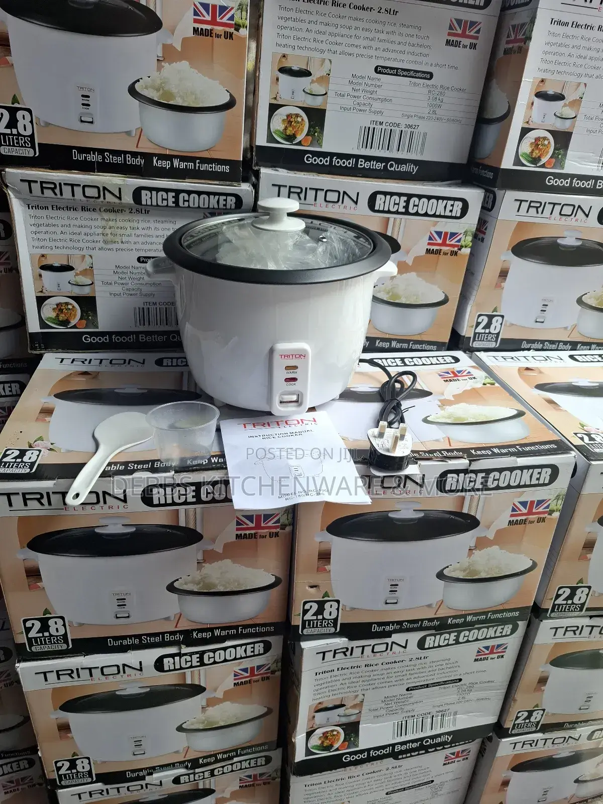 Triton 2.8lt Rice Cooker Uk