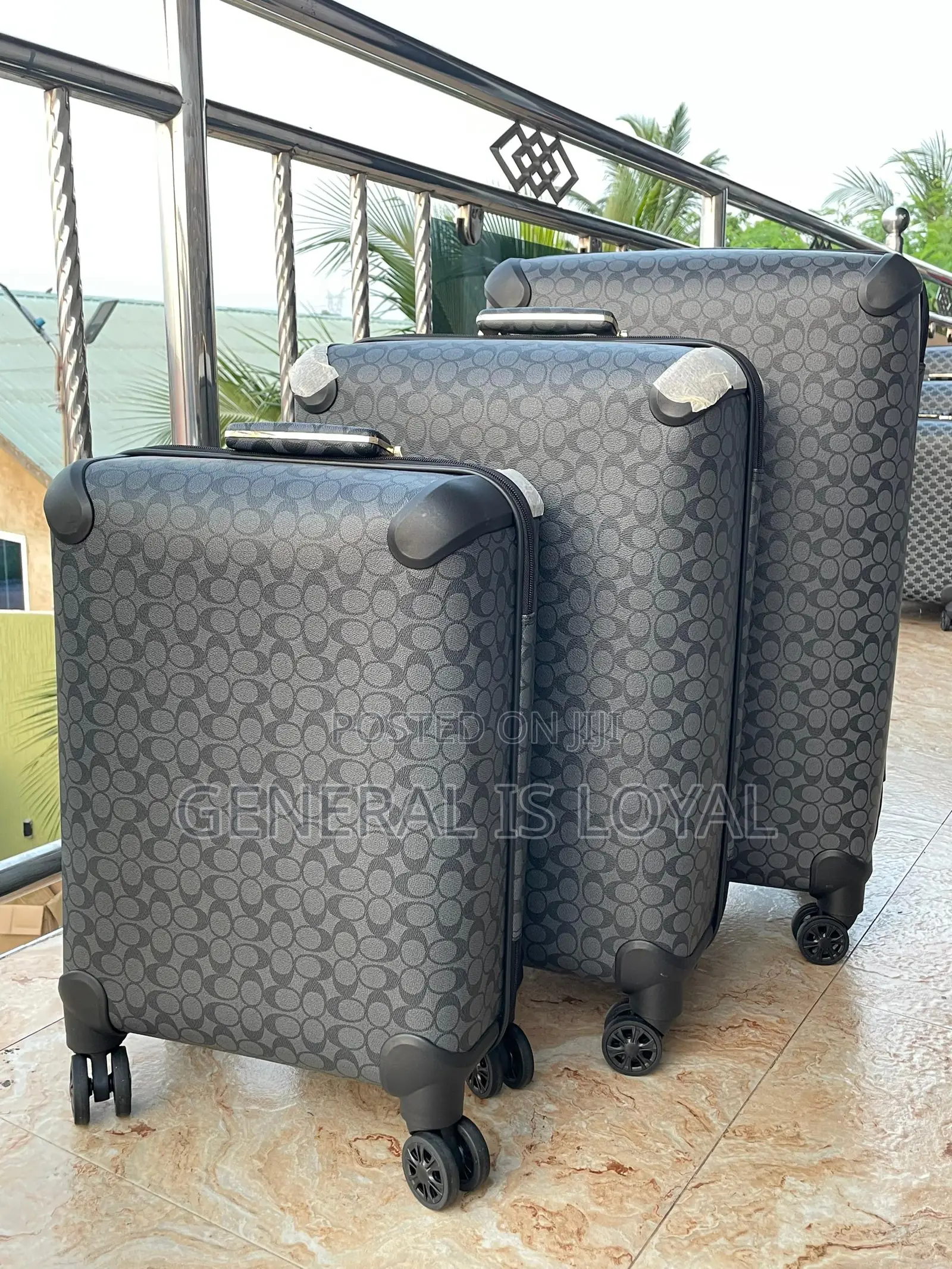 Coach Traveling Luggage Bag Black 3in1