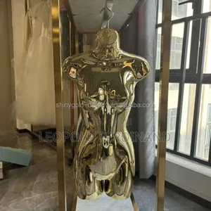 Lady Half Golden Mannequin