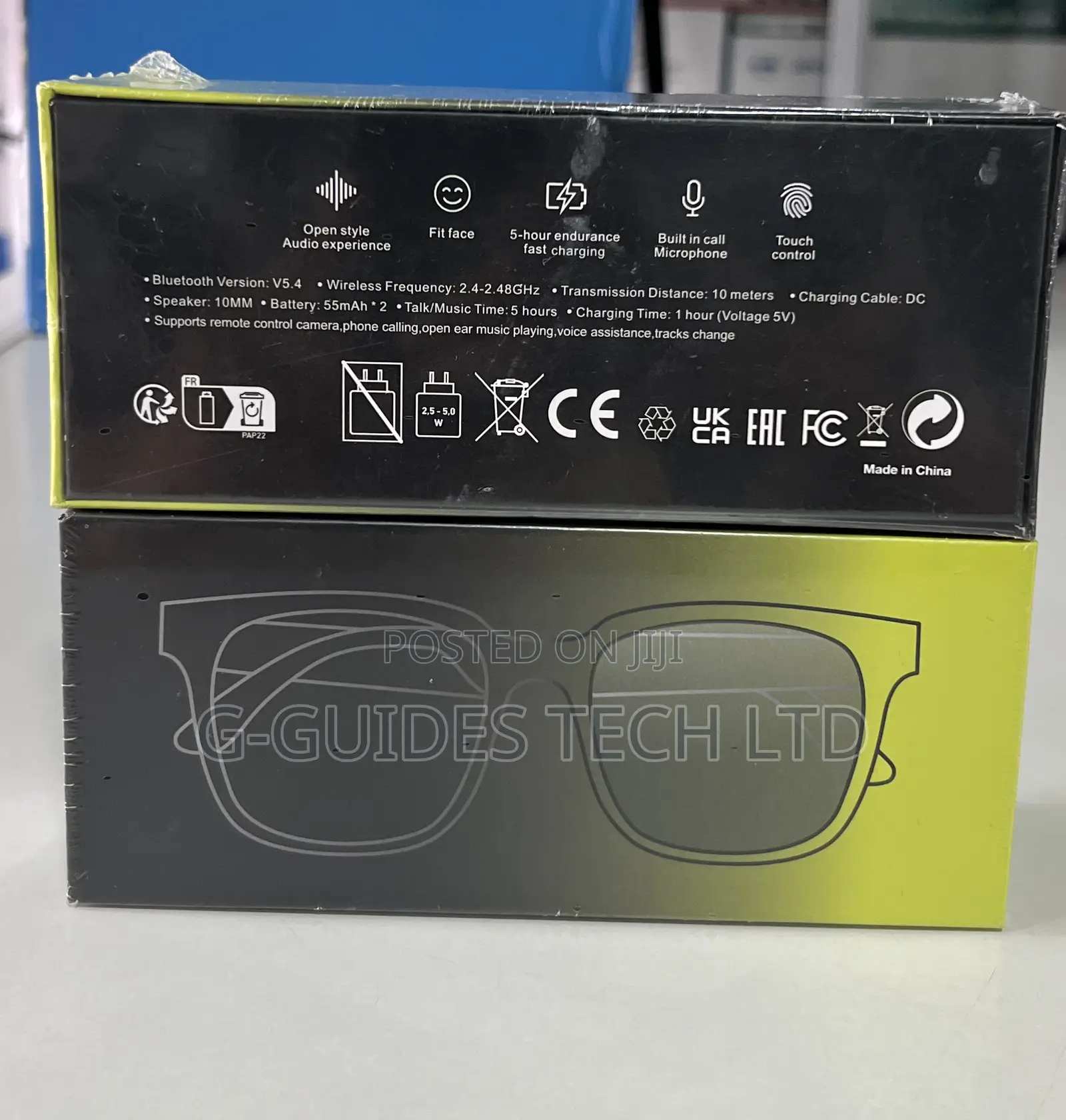 Gs-05 Smart Audio Glasses Bluetooth, Rechargeable, Music