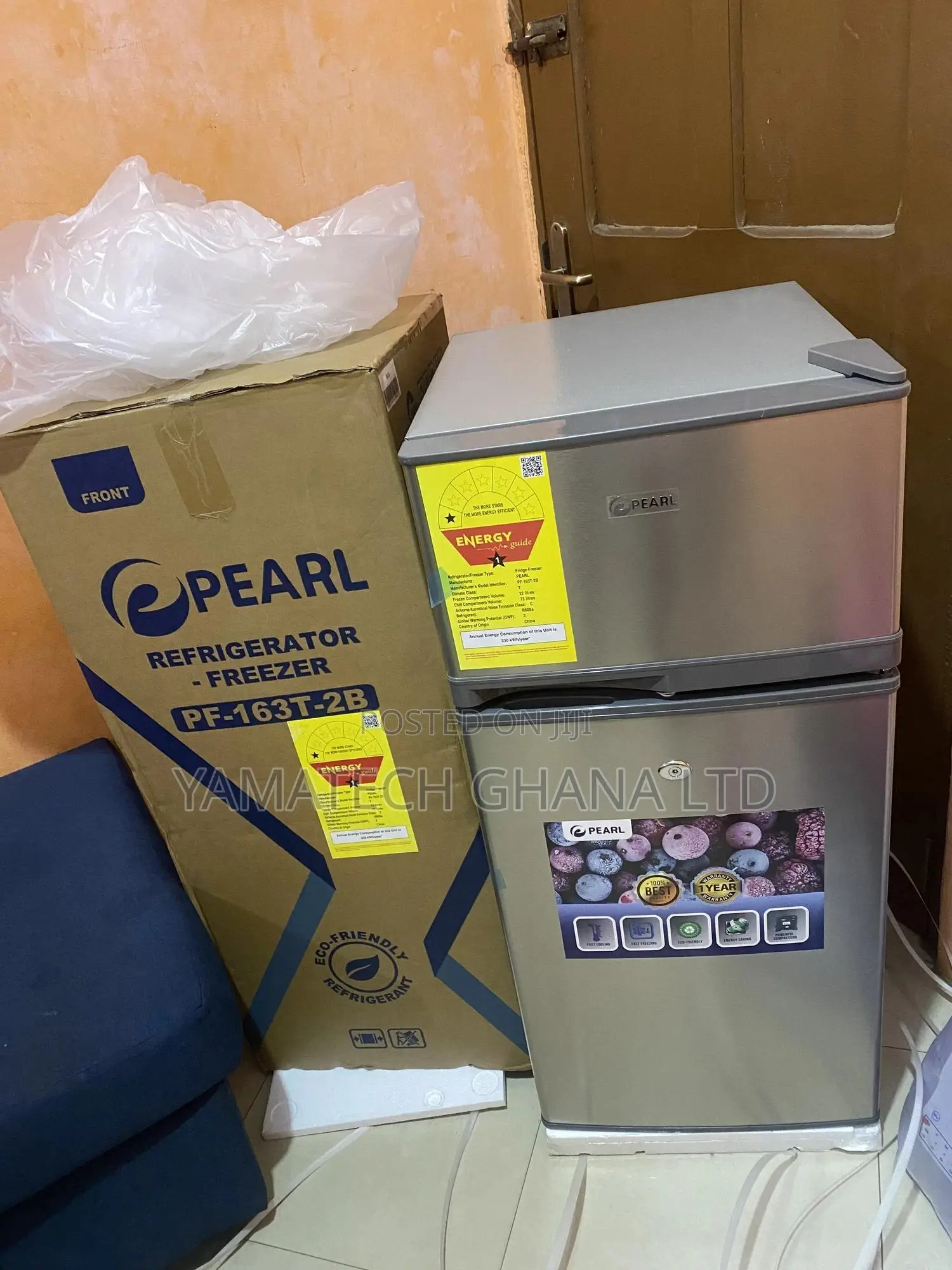 Original Pearl 95 Litre Double Door Fridge With Top Freezer