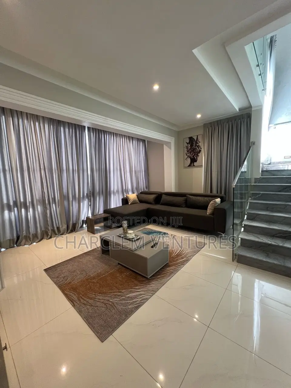 Furnished 4bdrm Townhouse / Terrace in Charclem Ventures, Dzorwulu