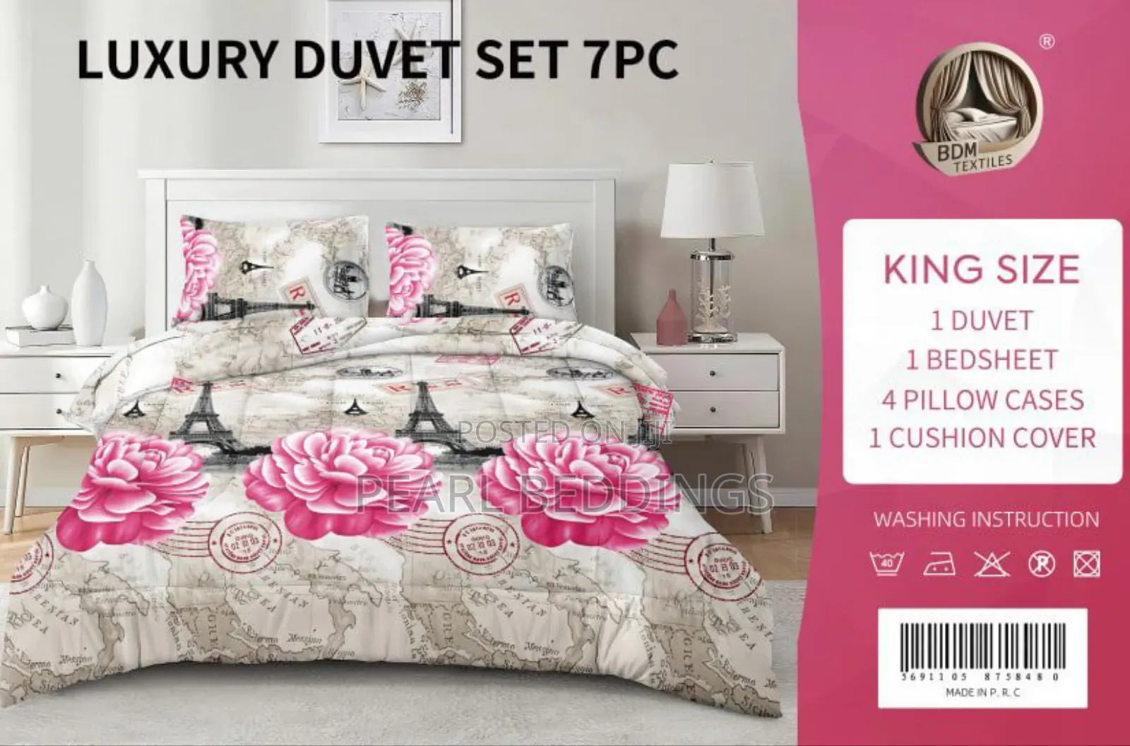 Premium Quality 100% Cotton 7pcs Duvets Set Available