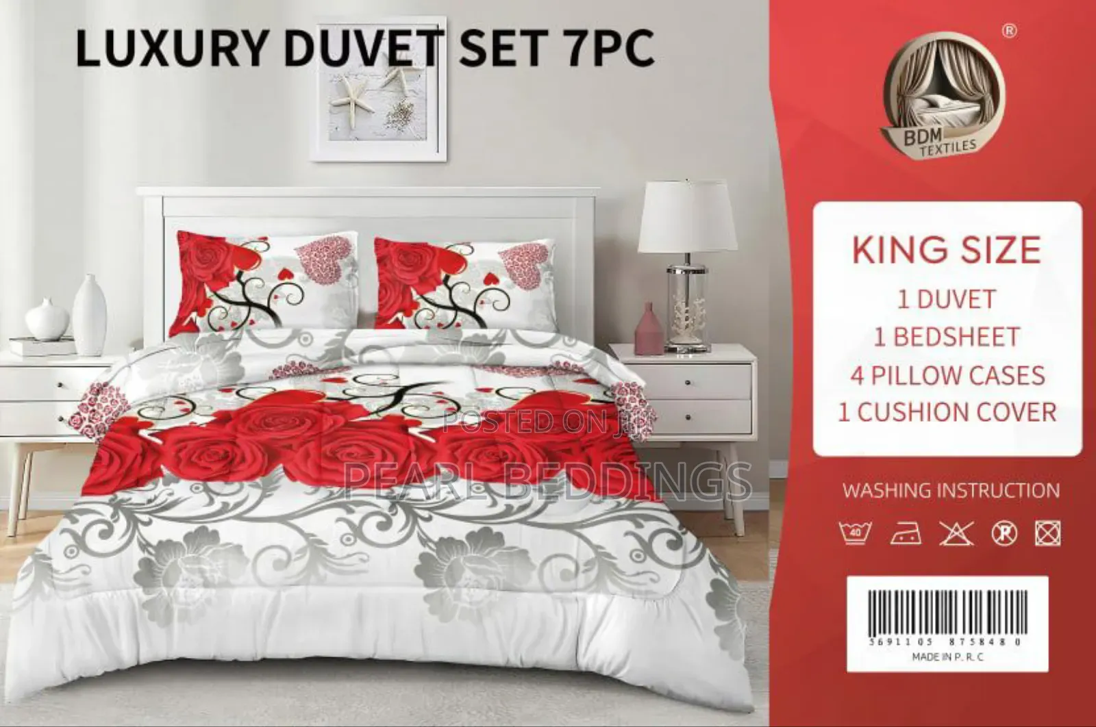 Premium Quality 100% Cotton 7pcs Duvets Set Available