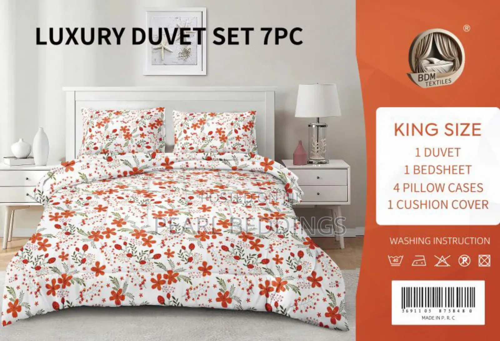 Premium Quality 100% Cotton 7pcs Duvets Set Available
