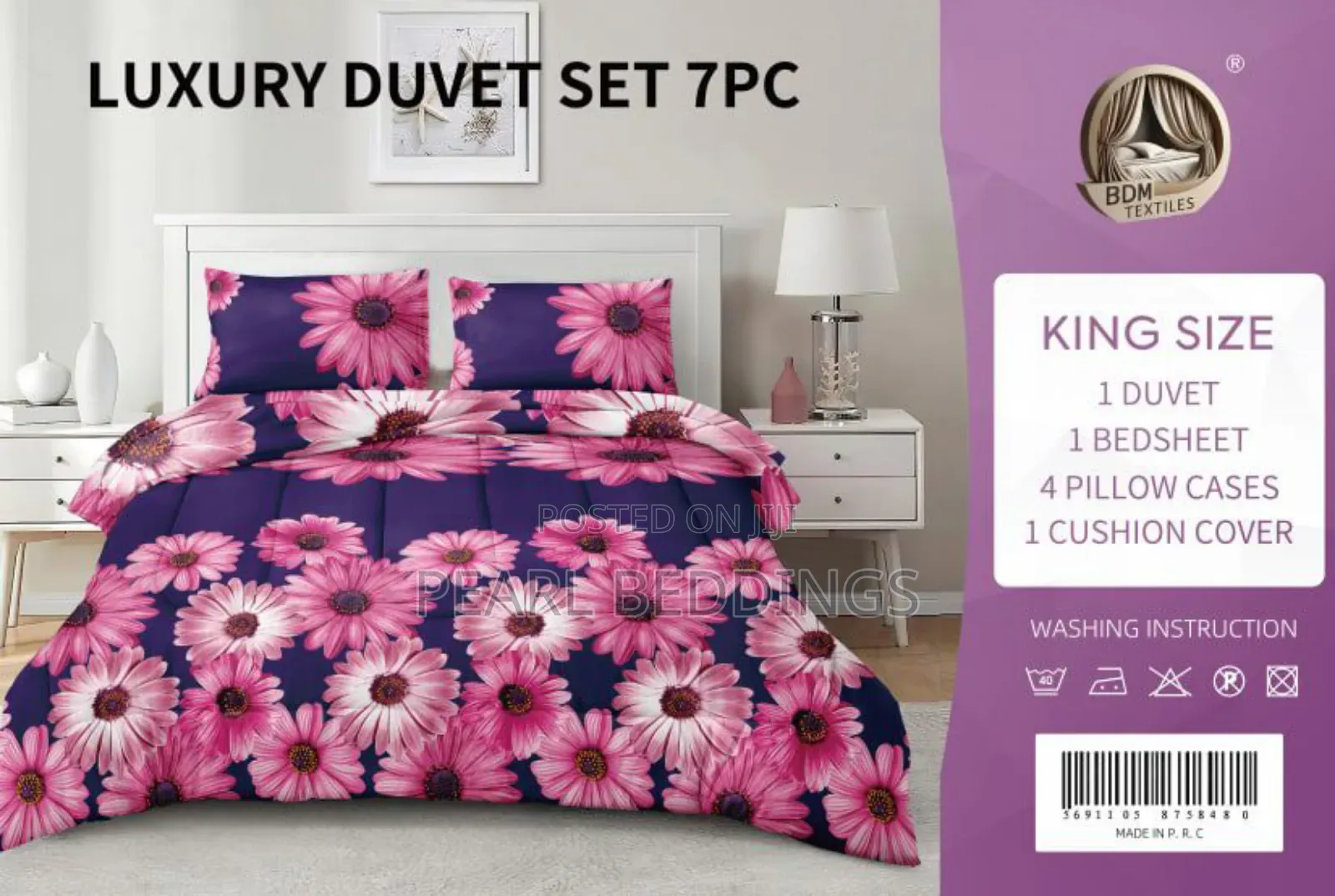 Premium Quality 100% Cotton 7pcs Duvets Set Available