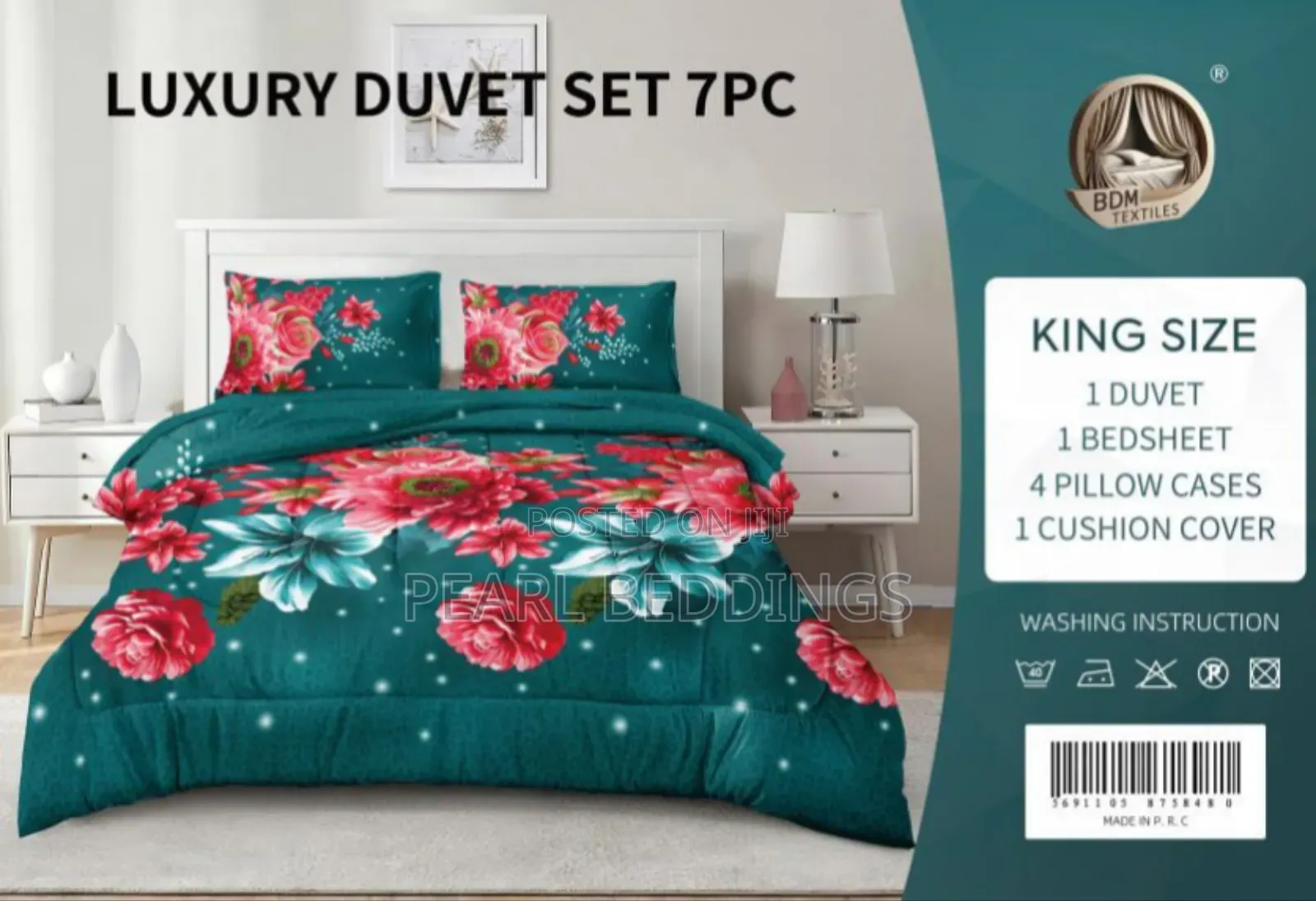 Premium Quality 100% Cotton 7pcs Duvets Set Available