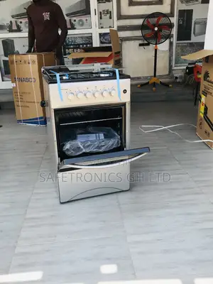 Authentic Grey 50x50 4 Gas Burner Oven Volcano
