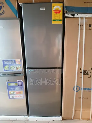 Dark Gray Nasco 196ltrs Bottom Freezer Refrigerator