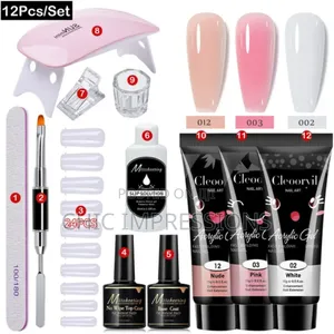 12pcs Polygel Nail Extension Kit 15ml
