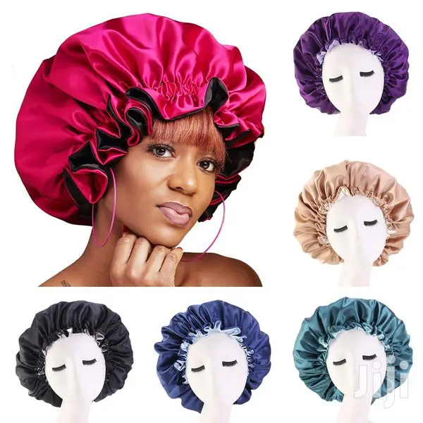 Ntoma/African Print Reversible Satin Bonnet (Hair Cap)