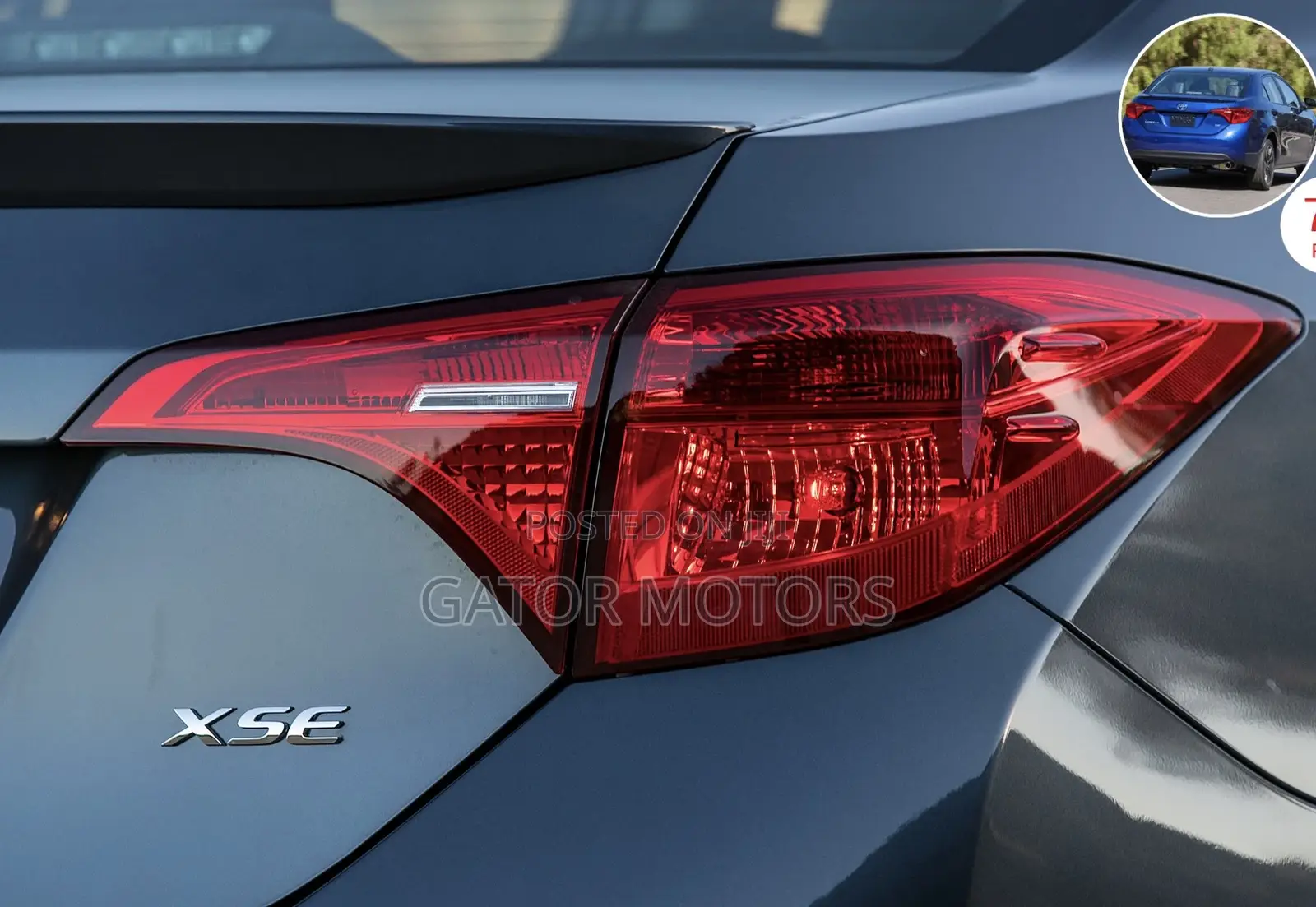Corolla 2017/2018 Se Tail Lights (Pair)