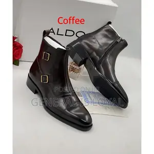 Aldo Boot Coffee Color Zip