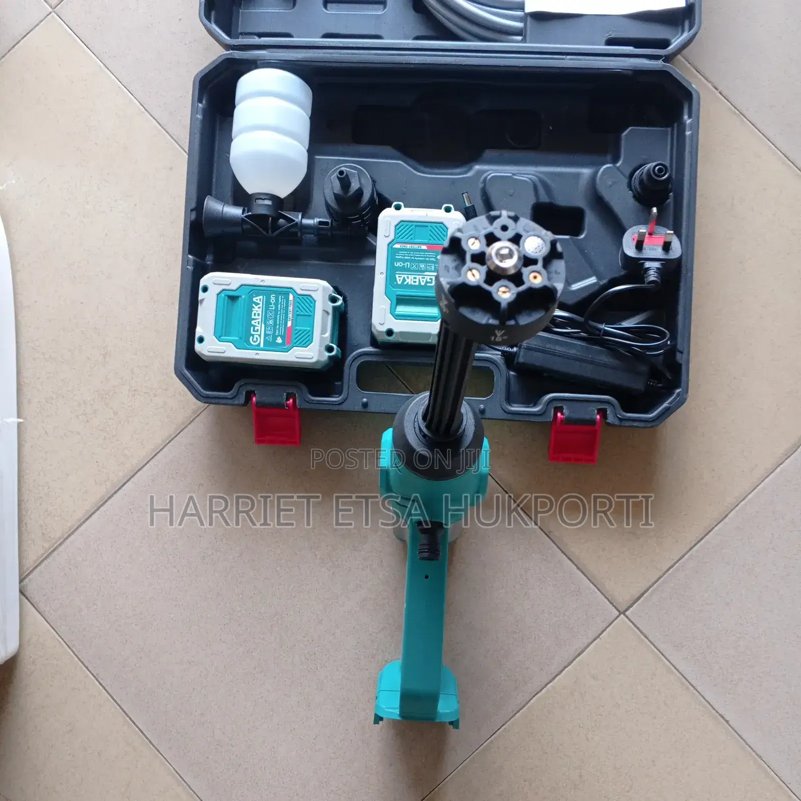 Bd New Cordless Car Washer Gun With 2 Batteries From Italy
