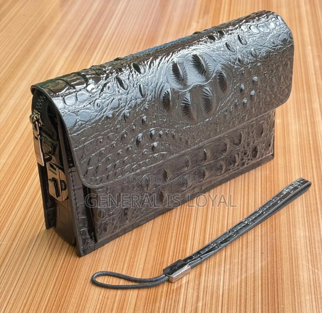 Men Purse Crocodile Leather