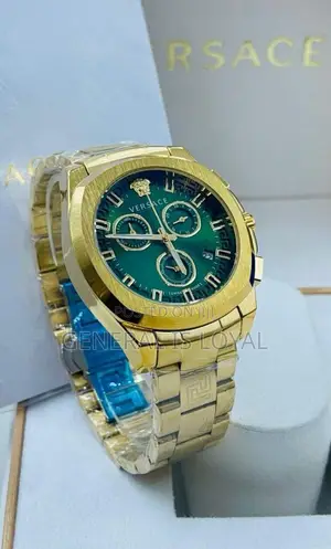 Versace Chronograph Watch Green Dial