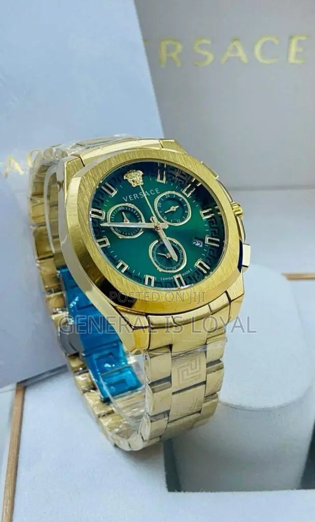 Versace Chronograph Watch Green Dial