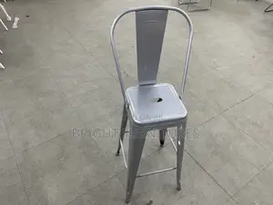 Bar Table(Adjustable ) With Two(2) Metallic Bar Stools