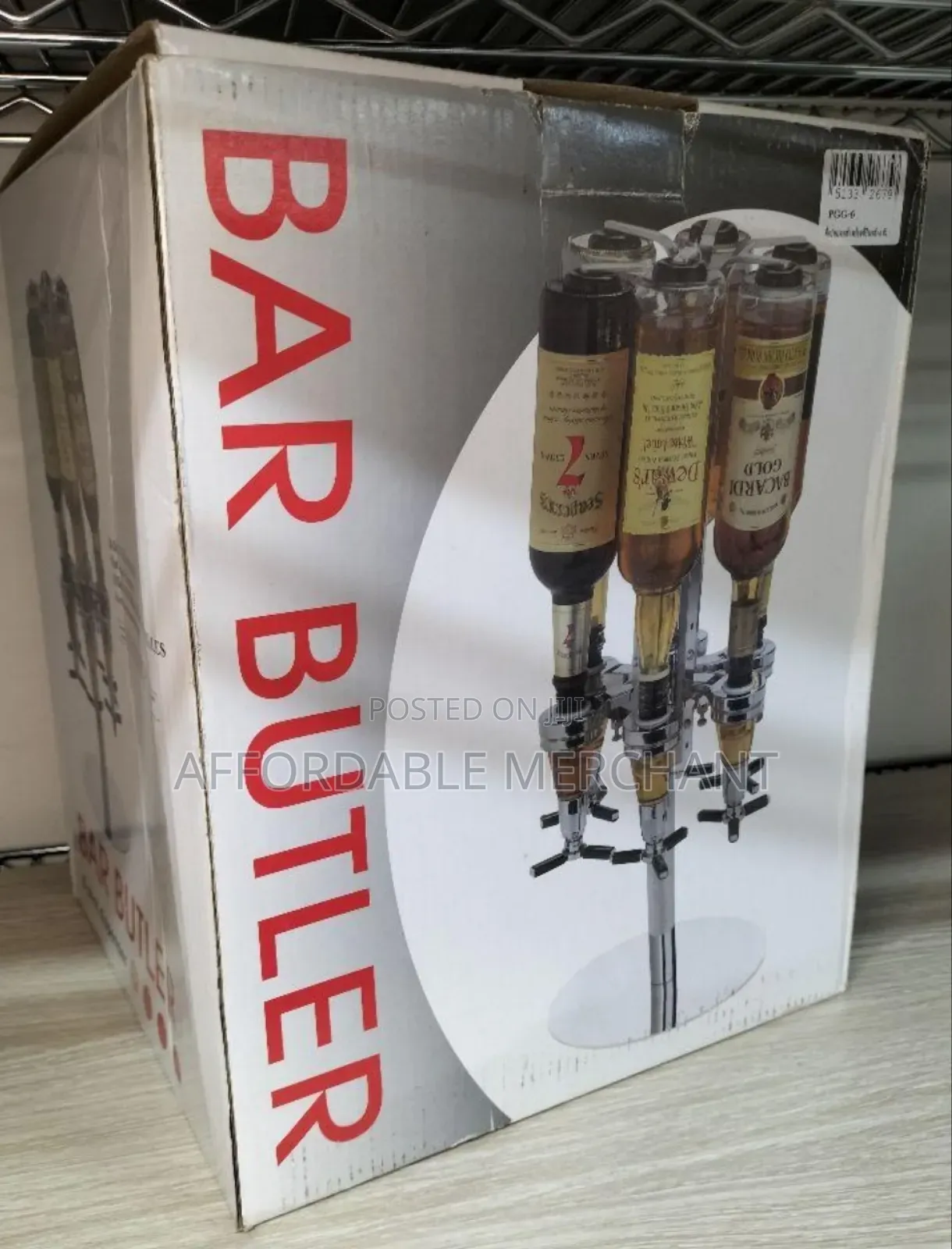 Liquor Bottle Dispenser, 6 Bottle