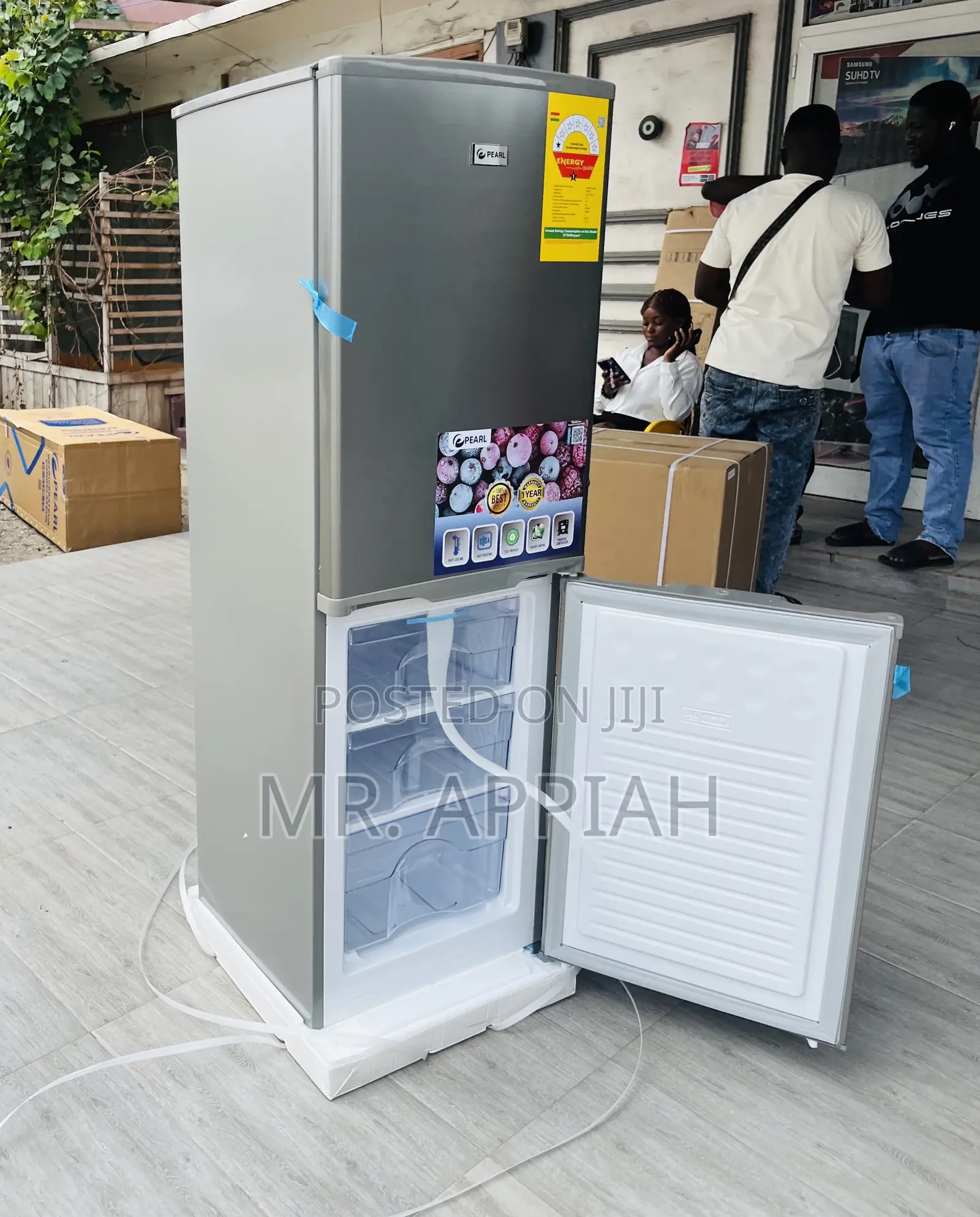 Energy Sufficientpearl Pf -217b -1a Electric Fridge(Silver)