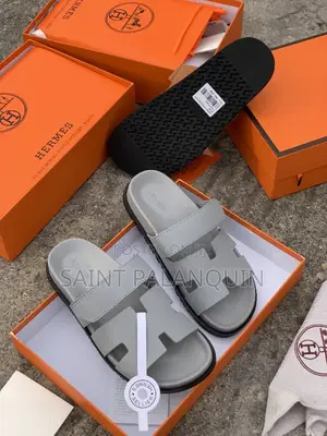 Gray Chypre Hermes Sandal