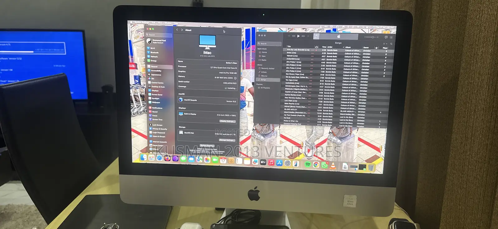 Desktop Computer Apple iMac 8GB Intel Core I5 SSHD (Hybrid) 1T
