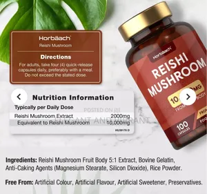 Reishi Mushroom Capsules 10,000mg