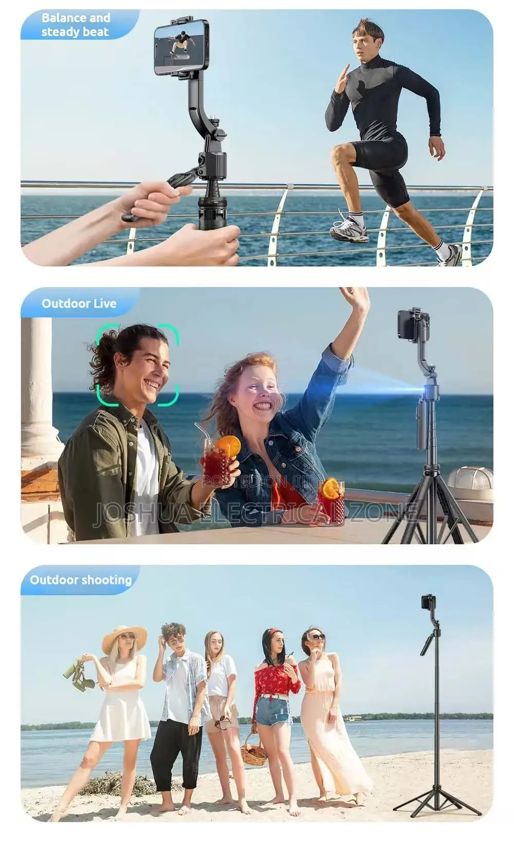 Ai Face Tracking Selfie Stick Tripod 163.5 Cm Long