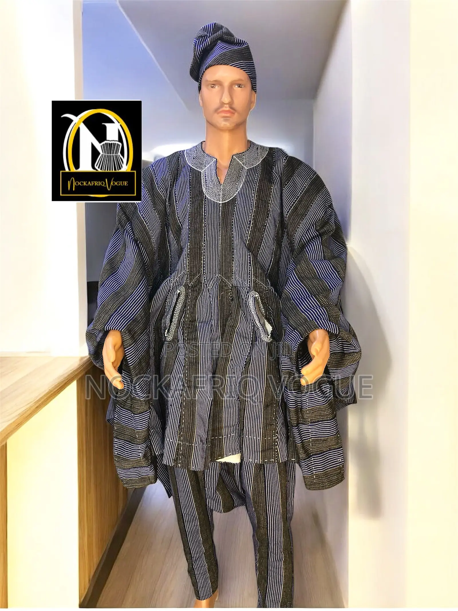 Hand Sewn Smock Top and Down 4 - 3 Piece